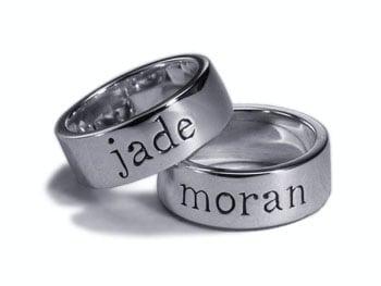 Jade Moran Custom Letter Rings
