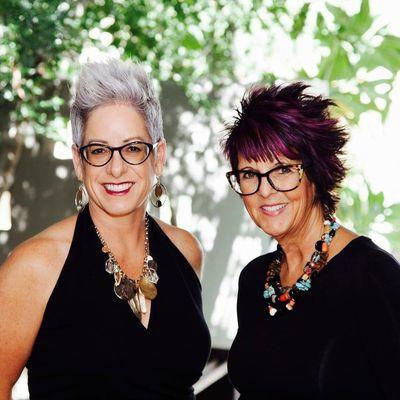 My two funky designers! Looking fab!!