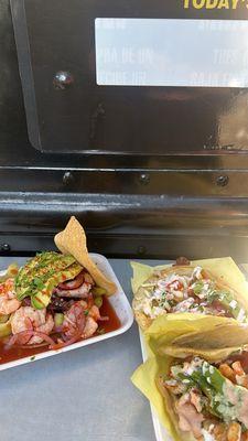 taco gobernador, taco de camarón al ajo