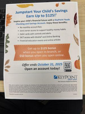 Child account promotion