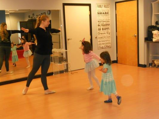 Pre-ballet class with Miss. Reagan.