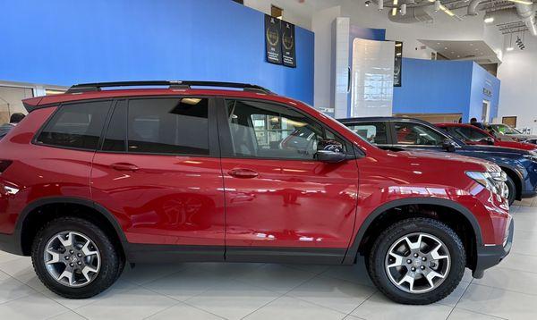 Models in the showroom.