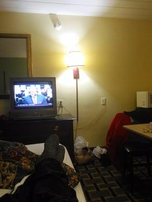 Not as bad as i thought it would be. Nice comfortable bed. No complaints.