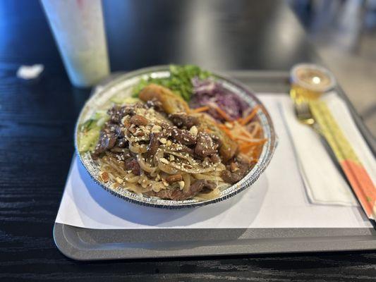 Lemon grass filet mignon bowl