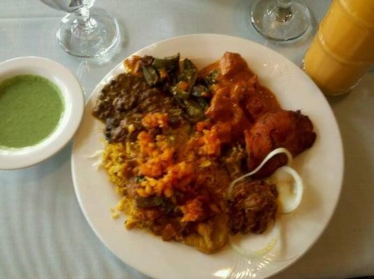 Great lunchtime buffet. Colorful & full of flavor.