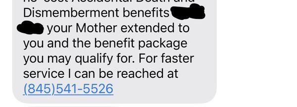 Unsolicited text from NIL