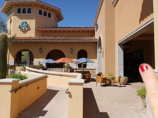 IN the corner past AJs! See where my finger points