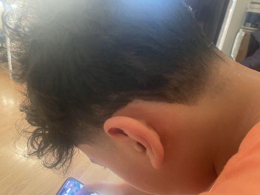 Clean taper from the barbershop