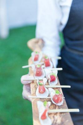 Ahi Tuna with Black Radish and Wasabi