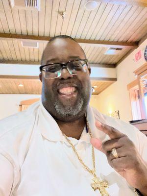 One thing we do is make sure that we show off that we are married and look at that ring and the smile