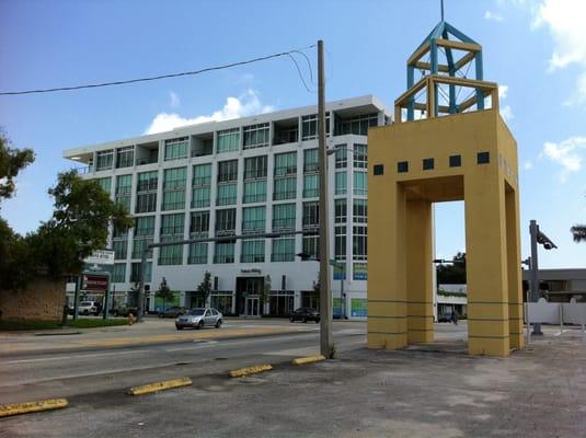 At the Biscayne Blvd entrance (looking East)