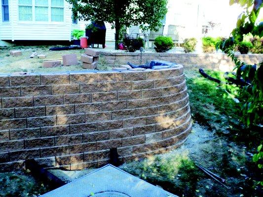 Customer retaining wall