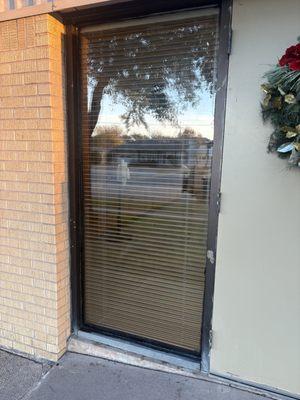 Had to have new glass installed thanks to a rock.