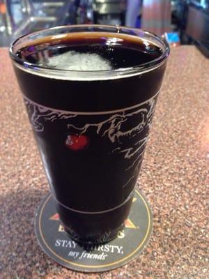 Yes a two dollar beer. They are trying to use up the beer so they can put new one. This is a vanilla porter