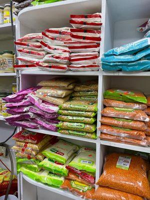 Lots of lentils & dried legumes!