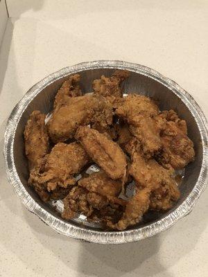Plain breaded chicken wings
