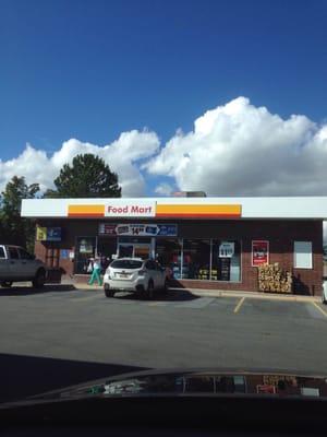 The entrance on the east side of the building.