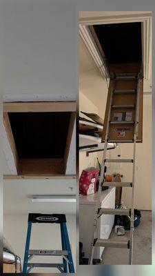 Attic ladder replacement