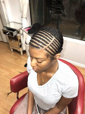Braid up for closure sewin
