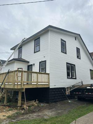 after new deck and siding