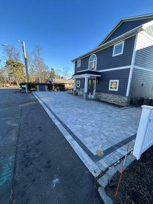 New paver driveway