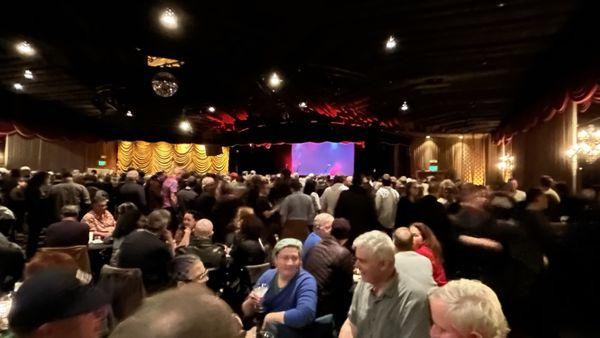 View toward stage and dance floor.
