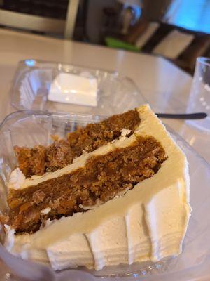 Gluten-free and vegan carrot cake.