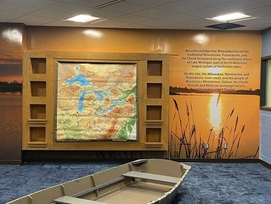 This beautiful wall mural adorned an Elementary School Library Wall.