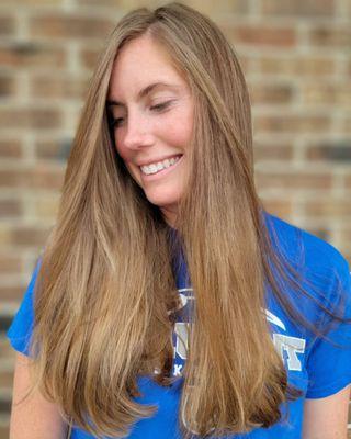 Natural highlights & a cut w/ treatment