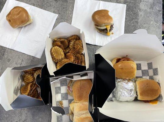 To-go order, already broken into!