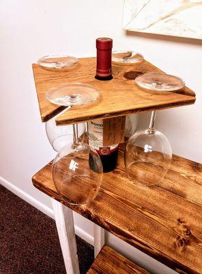 Wooden Wine Glass Holder