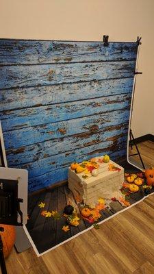 Take your own photos in our photo studio.