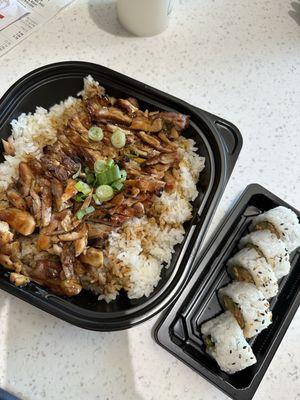 California Roll Chicken Teriyaki Bowl