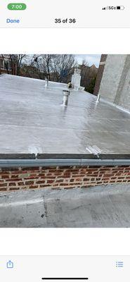 Aluminum roof coating flat roof modified rubber
