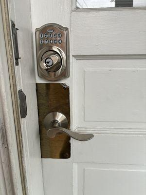 Keyless lock installed. !!!