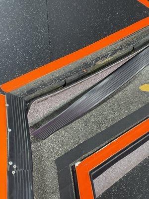 This place is literally falling apart at the seams.