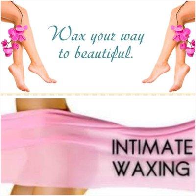 Intimate waxing includes , Bikini, Brazilian waxing