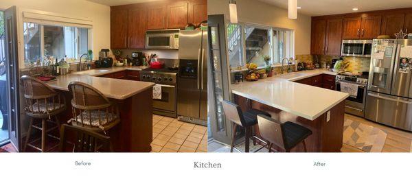 Kitchen: Before & After