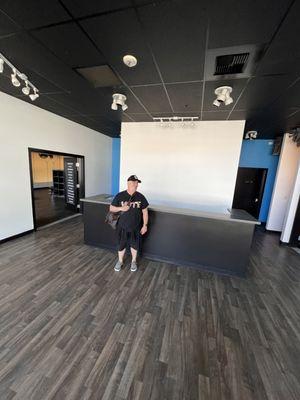 CEO Steve in our studio as were preparing for changes.