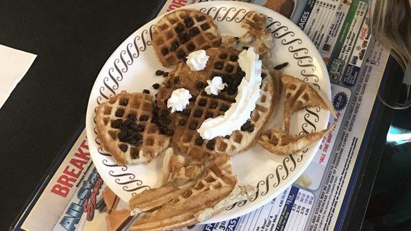 Special waffle they made for our 6 year old