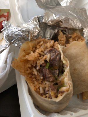 Might have been a good burrito if the meat didn't taste kinda old 