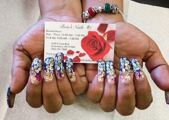 Rose Nails Number One