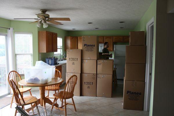 Packing up a house