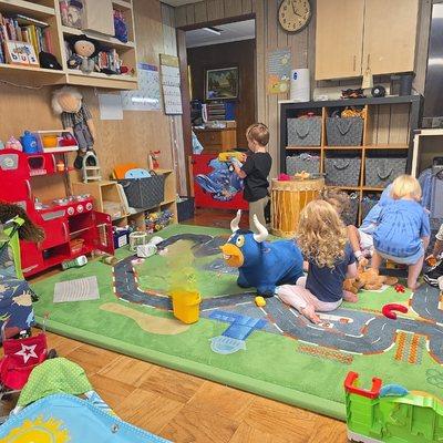 Part of our indoor learning space.