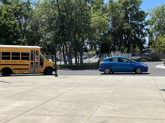 People don't follow rules and block bus lane