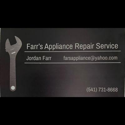 My name is Jordan Farr. I am a service tech that repairs most brands of home appliances.