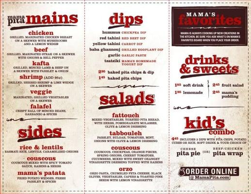 Recommend the chicken pita wrap with all the fixings.