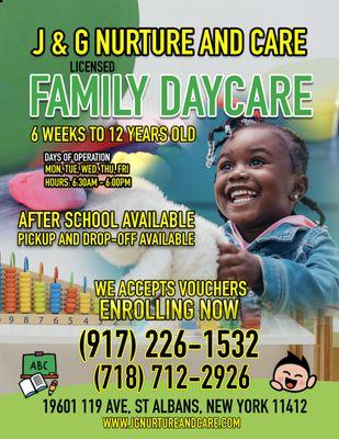 J & G NURTURE AND CARe