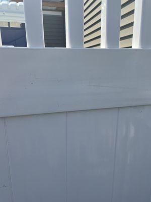 Another piece of "new" fence