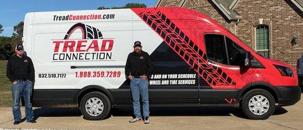 Mobile tire shop, so we come to you!